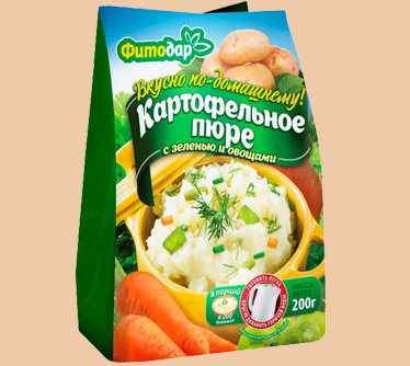 Картофельное пюре с зеленью и овощами Фитодар, купить оптом в Москве, где купить Фитодар.