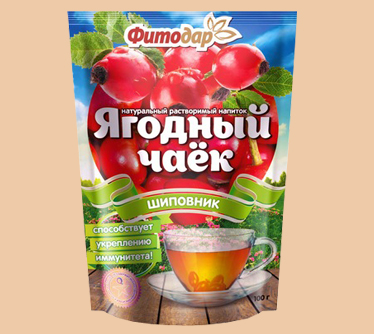 Натуральные продукты для здоровья. Ягодный чаек шиповник Фитодар купить в Москве