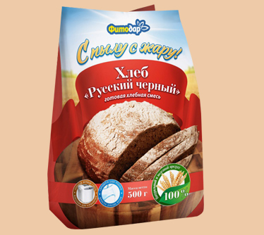 мучная смесь Хлеб Русский чёрный, Фитодар, купить оптом в Москве, где купить смесь русского хлеба для выпекания.